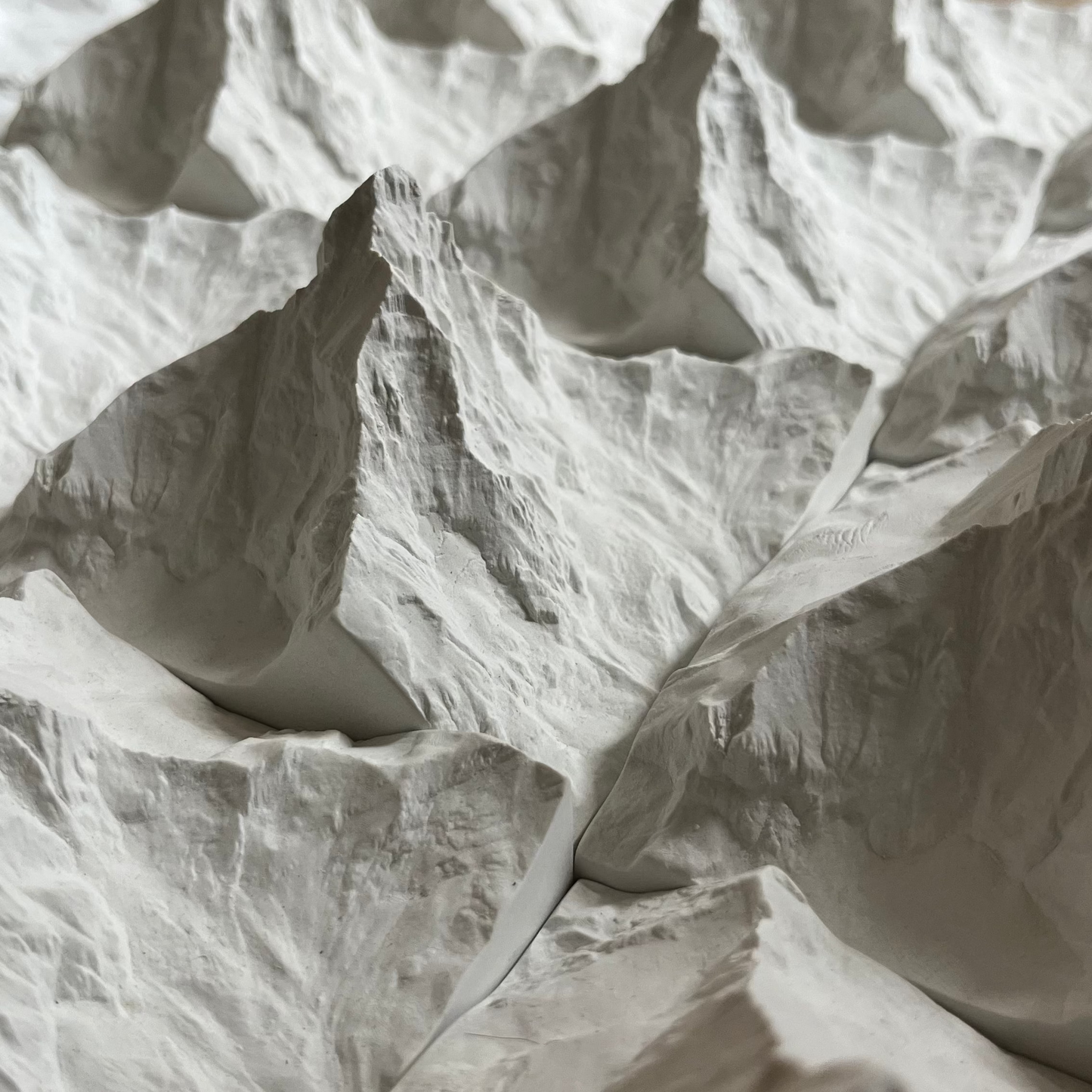 Carte en Relief du Mont Cervin - Topographie de la Vallée de Zermatt