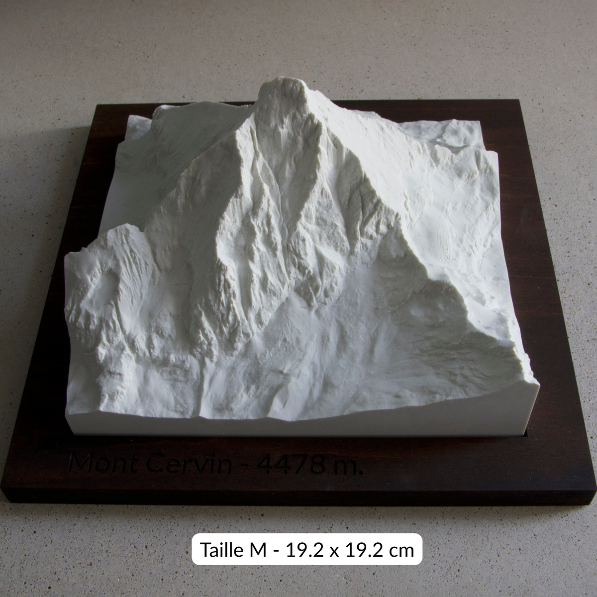 Carte en Relief du Mont Cervin - Topographie de la Vallée de Zermatt