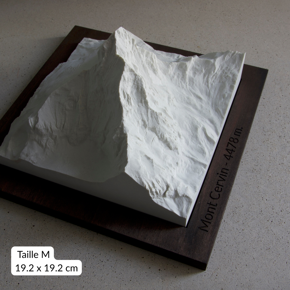 Carte en Relief du Mont Cervin - Topographie de la Vallée de Zermatt