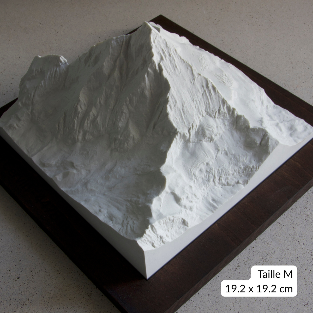 Carte en Relief du Mont Cervin - Topographie de la Vallée de Zermatt