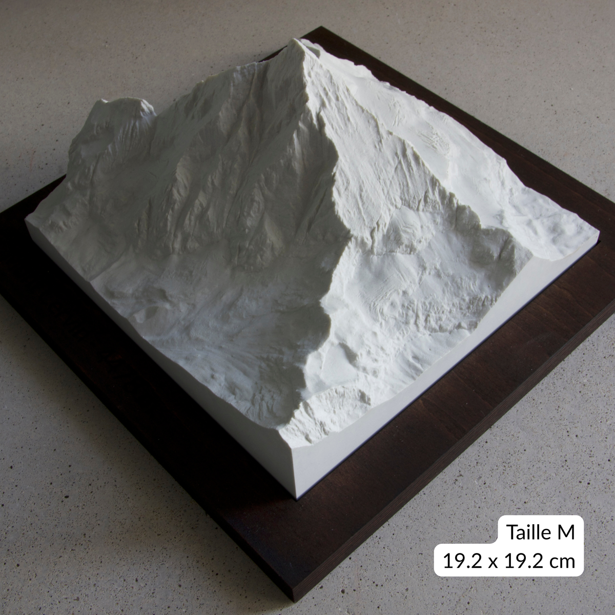 Carte en Relief du Mont Cervin - Topographie de la Vallée de Zermatt