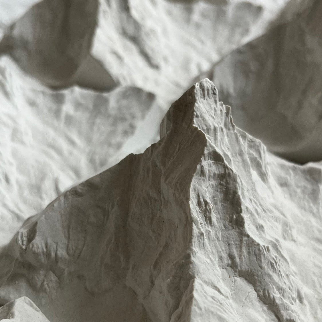 Carte en Relief du Mont Cervin - Topographie de la Vallée de Zermatt