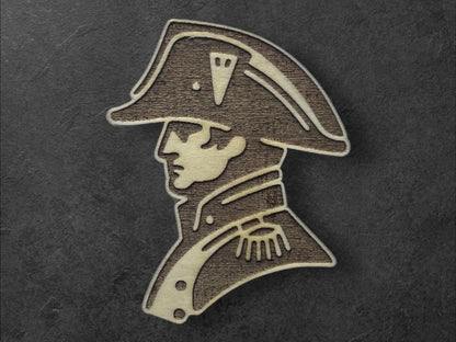 Magnet en Bois - Série Corse - Aimants pour Réfrigérateur en Bois / Magnets pour Frigo - Napoléon