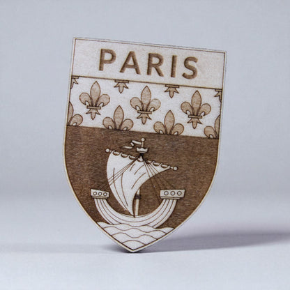 Magnets - Blason de Paris - Petit (50 MM) - Sous les Toits de Paris